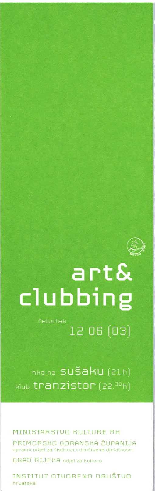 Art and clubbing zeleni