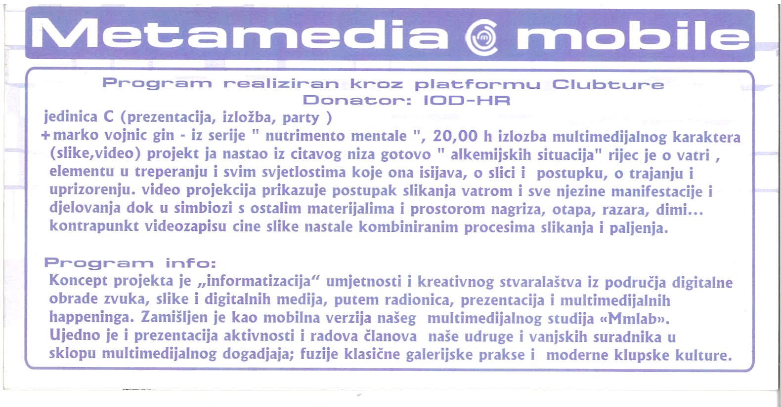 Metamedia mobile klub spirit 2004 stra nja